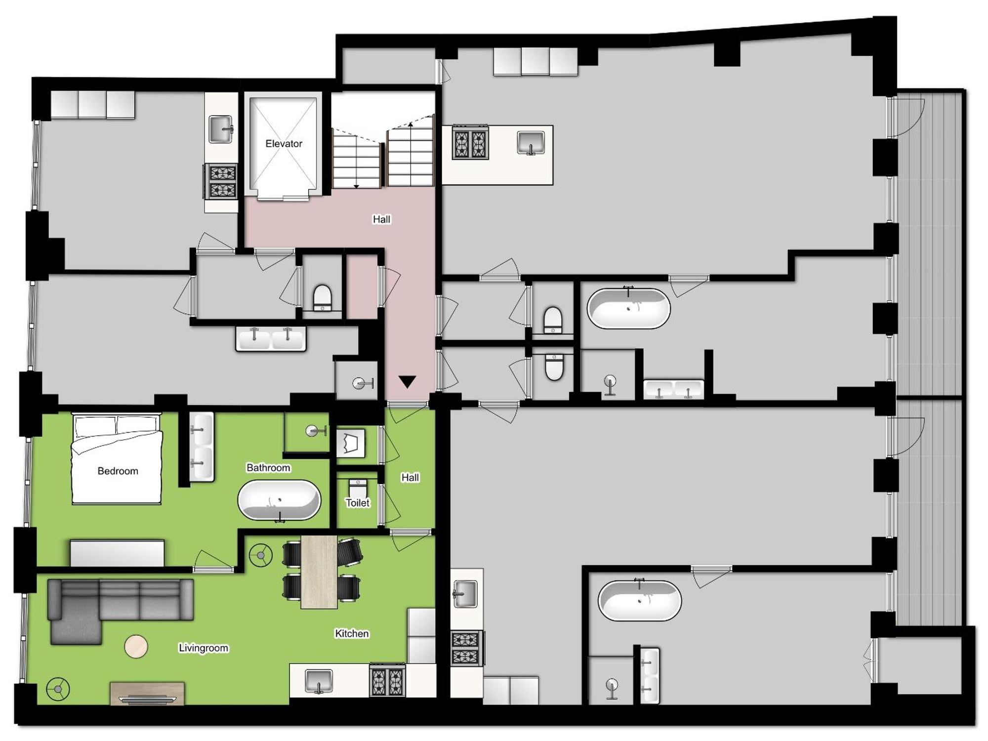 Stayci Serviced Apartments Westeinde Hága Kültér fotó